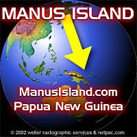 Manus Island, Manus Province, Papua New Guinea location near northern Australia and south east of SE Asia